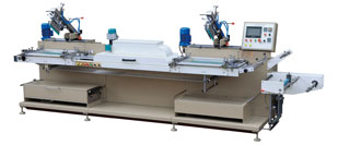 MHS-226 fabric label screen printing machine (roll to roll)